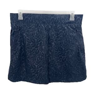 Orvis Black Floral Skort Pickle Ball Tennis Golf Athletic Skirt Womens Large